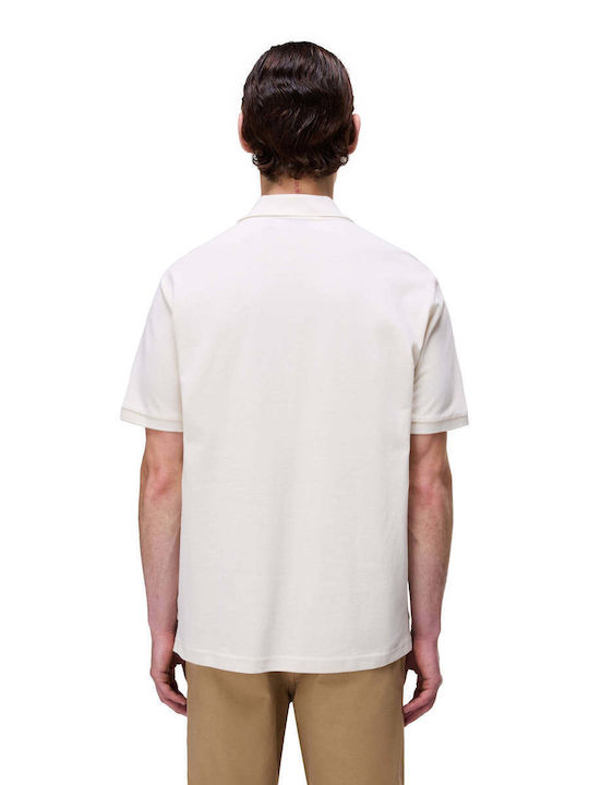 Box Polo Short Sleeve Beige Blouse