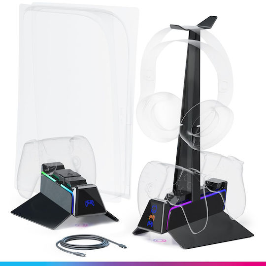 Oniverse Ps5 Fast Charging Station Black Playstation 5