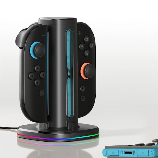 AmazingThing Βάση Φόρτισης Switch 2 Μαύρη