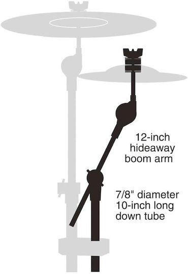 Gibraltar Mini Cymbal Boom Βάση Δαπέδου για Κρουστά