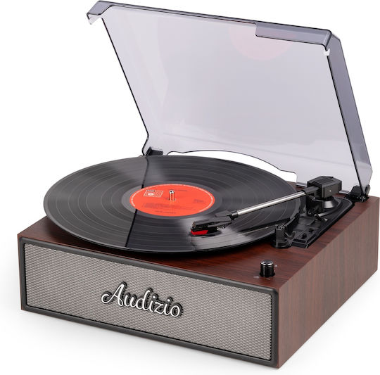 Audizio Reno 102.084 Πικάπ με Belt Drive, Προενίσχυση και Ενσωματωμένα Ηχεία Καφέ