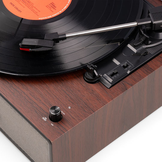 Audizio Reno 102.084 Πικάπ με Belt Drive, Προενίσχυση και Ενσωματωμένα Ηχεία Καφέ