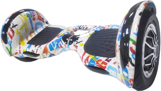 Smart Balance Wheel 10" Graffiti Hip-Hop Hoverboard με 12km/h Max Ταχύτητα και 20km Αυτονομία Πολύχρωμο