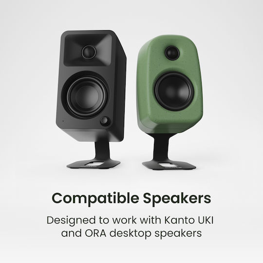 Kanto Desktop Speaker Stand (1 Piece) in Black Color