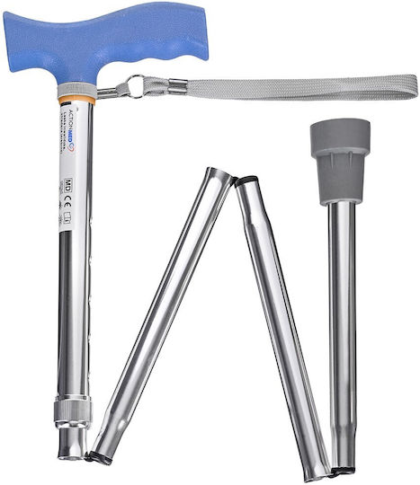 Μπαστούνι Περιπάτου Folding Walking Stick Actionmed Silver
