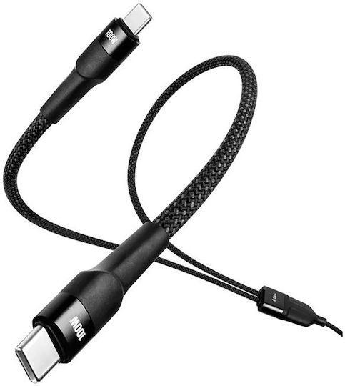 TTEC Mehrere Anschlusskabel USB zu Typ-C Schwarz 1,5 m