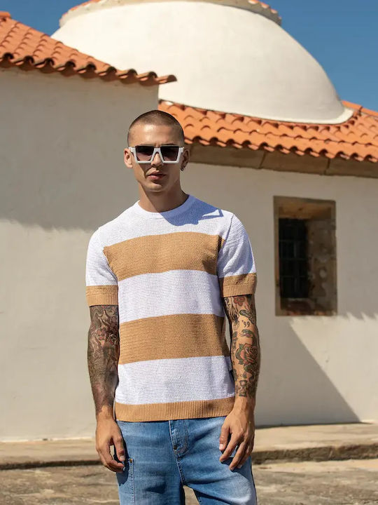 Bluza Tricou Cu Mânecă Scurtă Camel