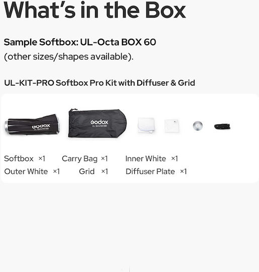 Godox Softbox с Grid 60брx60брсм.