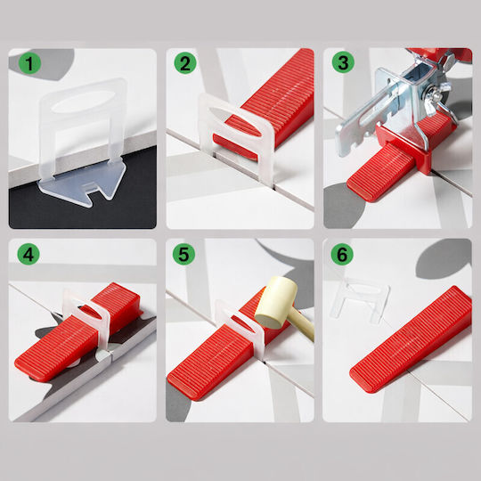 Pro Tile Leveling Kit 500 Clips 1 Mm 100 Tile Wedges
