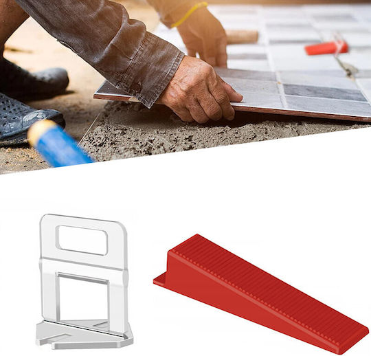 Pro 500 Kit 1.5 Mm Joint Clips 100 Wedges Tile Leveling