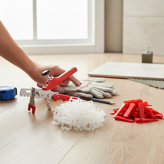 Pro Tile Leveling System Pliers 500 Clips 1 Mm 100 Wedges
