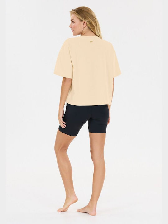 Women's Sports T-shirt Beige
