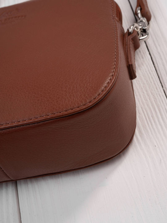 Leder Damen Schultertasche Silber