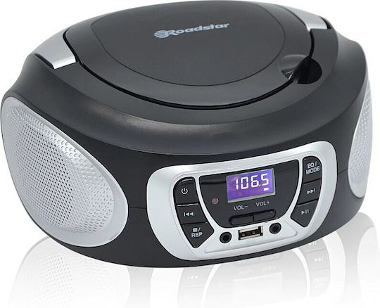 Roadstar CDR-365U Tragbares Radio-CD-Spieler mit CD / MP3 / USB / Radio in Silber