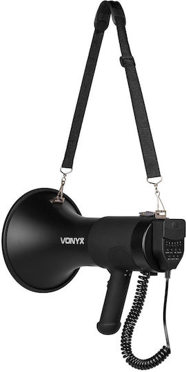 Vonyx Megafon Putere 75W cu Înregistrare vocală Player MP3 USB și Tonuri de sunet