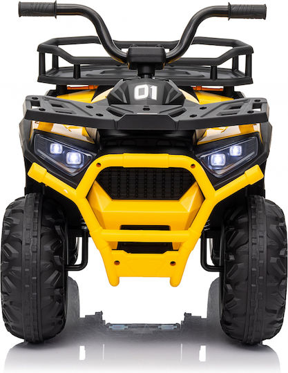 Motocicletă Cu 4 Roți Electrică Pentru Copii 24 Volt Galbenă