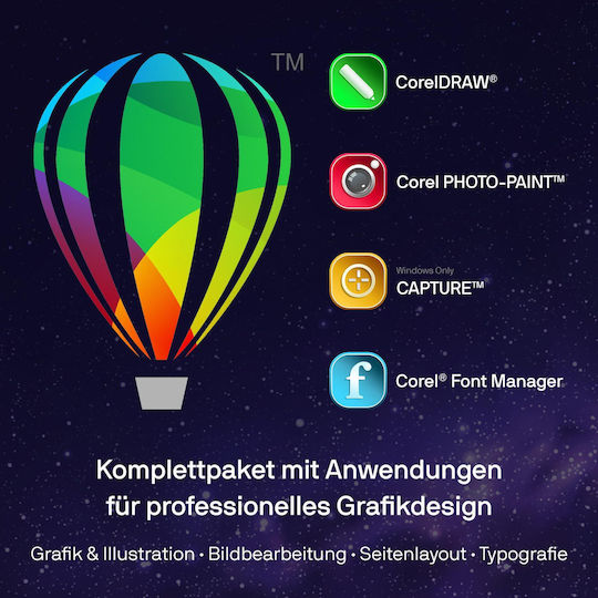 Софтуер Coreldraw Graphics Suite 2025 Box Win Mac Cdgs2025mlmbeu