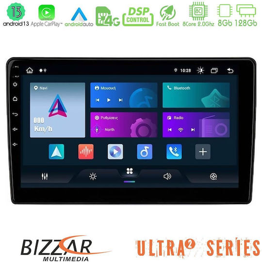 Bizzar Car Audio System for Peugeot 301 Citroen C-Elysee 2012-2018 with Touch Screen 9" Bluetooth USB Wi-Fi GPS Apple CarPlay Android Auto