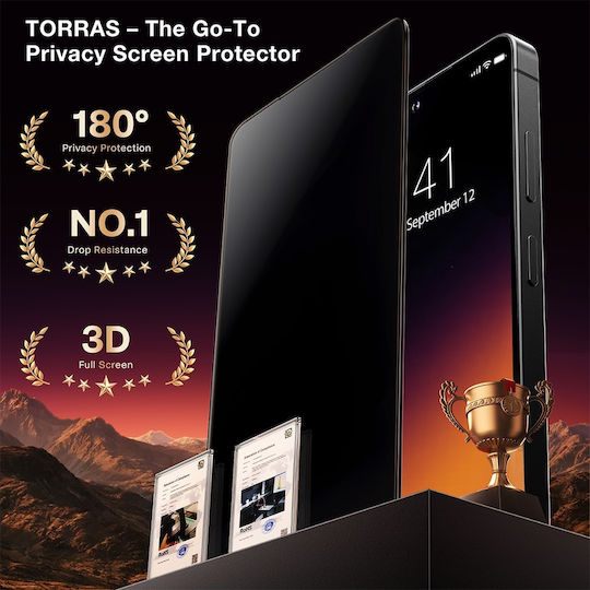 Torras Privacy Tempered Glass Black (Galaxy S26 Ultra)