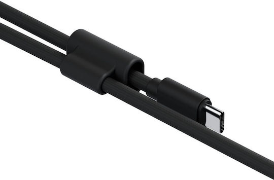 Energea Cablu Braided USB 2.0 USB-C Masculin - USB-C 240W PD Negru 1.5m