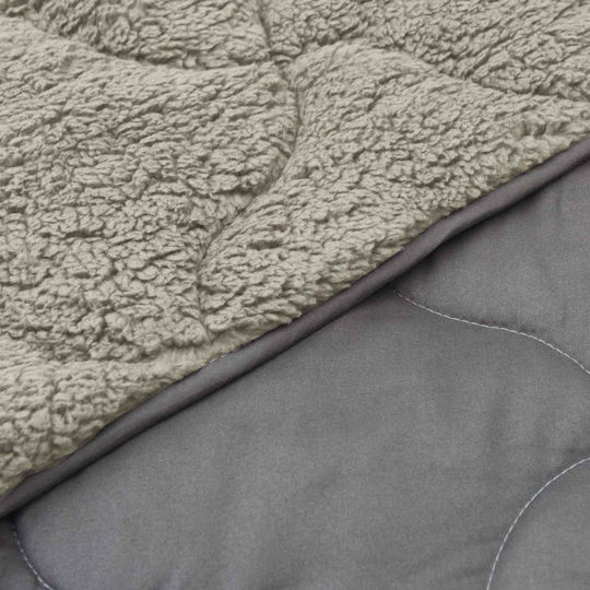 vidaXL Double 200x200cm Light Gray vidaXL Double 200x200cm Light Gray