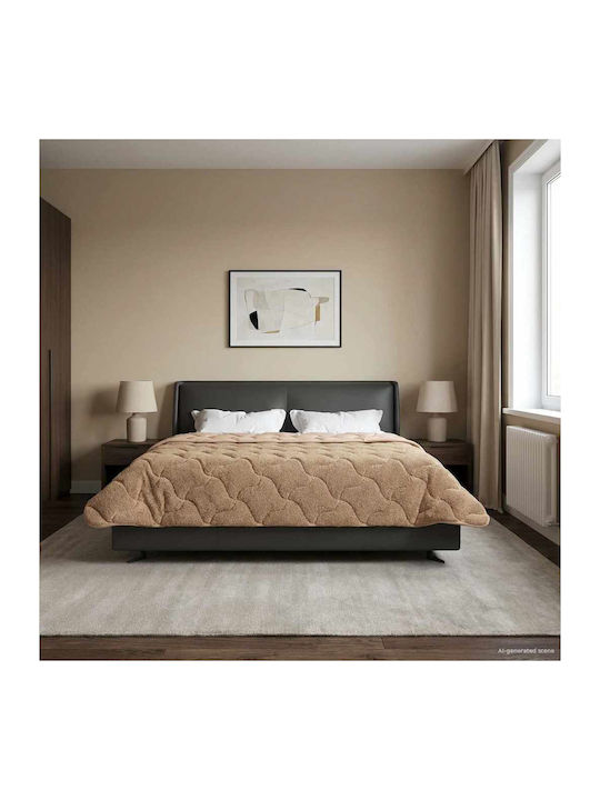 vidaXL Decke Vlies Übergröße 220x240cm Taupe