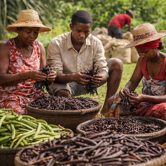 Natürliche Bourbon Vanille Madagascar Pulver 5 g