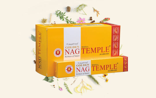 Golden Nag Temple Vijayshree Masala Agarbathi Incense 15g Home Fragrance Sticks