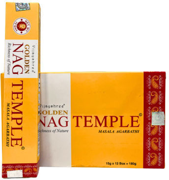 Golden Nag Temple Vijayshree Masala Agarbathi Incense 15g Home Fragrance Sticks