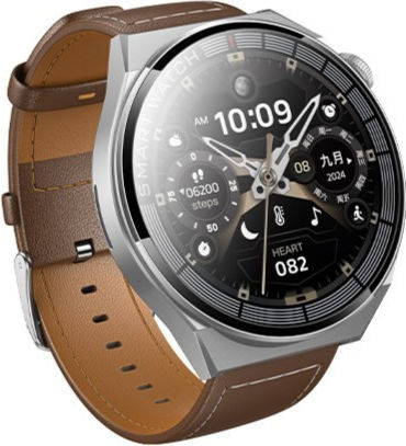 Hoco Y35 Aluminium Smartwatch with Heart Rate Monitor (Silver)