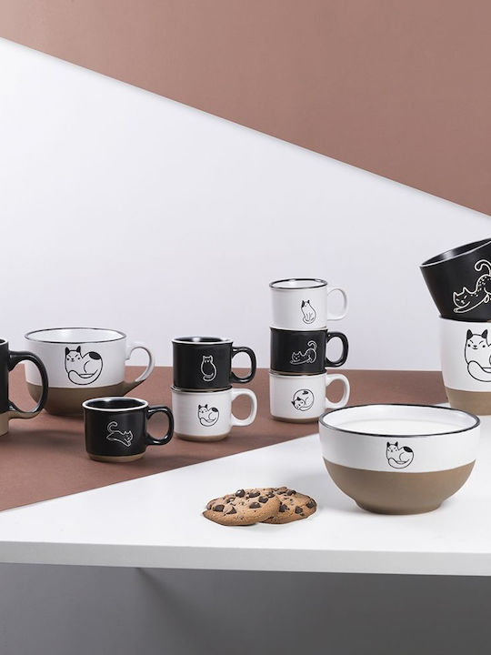 Villa D'Este Ceașcă De Cafea Din Ceramică Maro 90ml