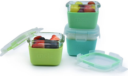 Melii Green Lunch Box Set 160ml 3 Pieces