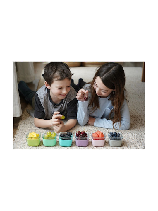 Melii Set Glass Green Lunch Boxes 160ml 3 Pieces