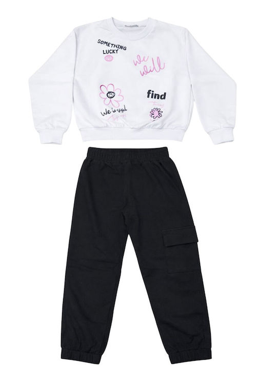 Kids Sweatpants Set White