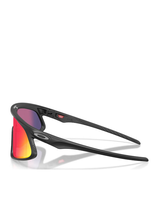 Oakley Rslv Унисекс Слънчеви Очила с Черна Пластмасова Рамка и Черни Стъкла