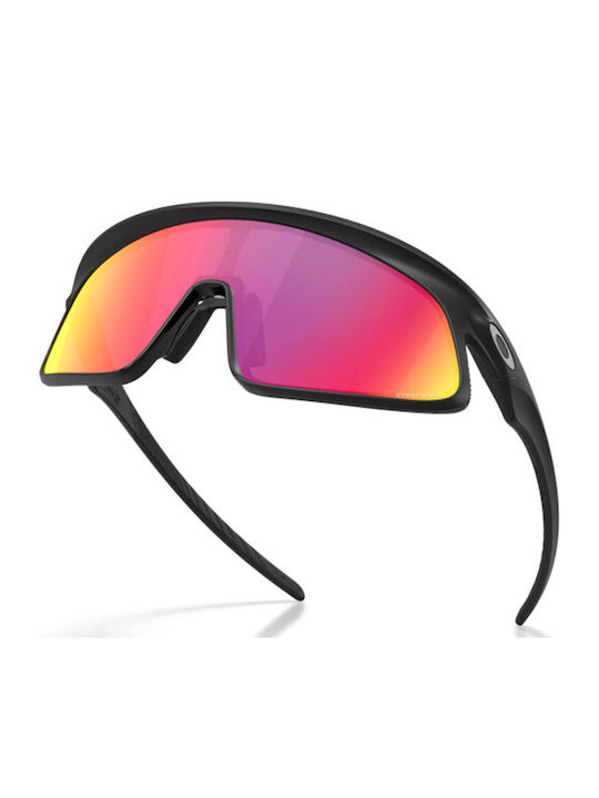 Oakley Rslv Унисекс Слънчеви Очила с Черна Пластмасова Рамка и Черни Стъкла