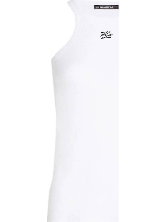 Women's Cotton Sleeveless White Blouse