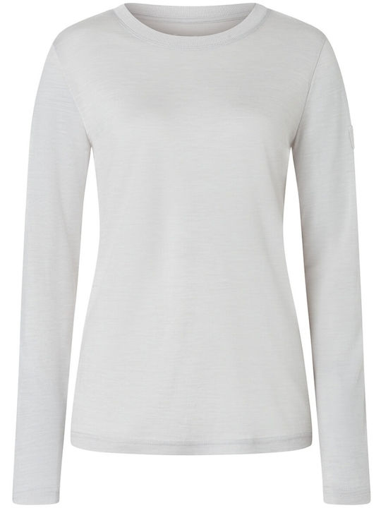 Damenbluse Weiß Stone Melange