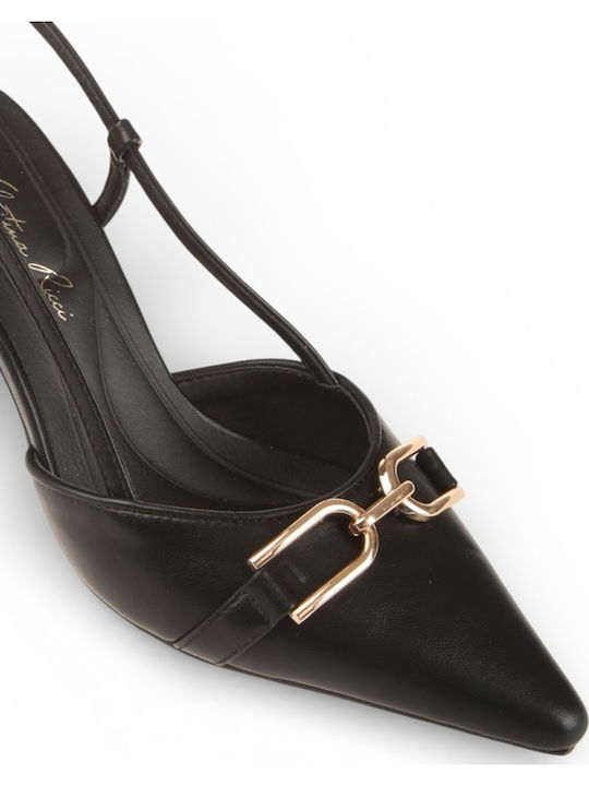 Heels with Strap Black