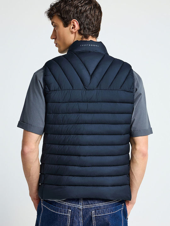 Αμάνικο Μπουφάν Puffer Navy Μπλε