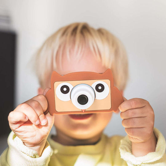 The Zoofamily Zoo Friends Owl Kids Camera 32MP Brown