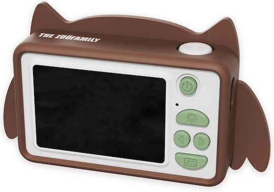 The Zoofamily Zoo Friends Owl Kids Camera 32MP Brown