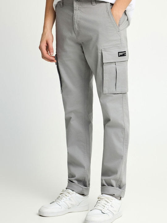 Men's Cargo Elastic Regular Fit Trousers Grey