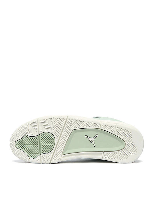 Air  4 Retro Дамски Сникърси Seafoam / Sail-Сребърни