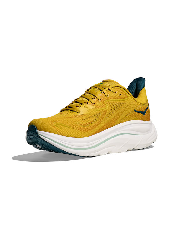 Clifton 10 Men's Sport Shoes Running Yellow Gold / Tidal Wave
