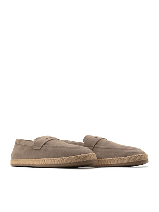 Suede Ανδρικά Μοκασίνια σε Μπεζ Χρώμα