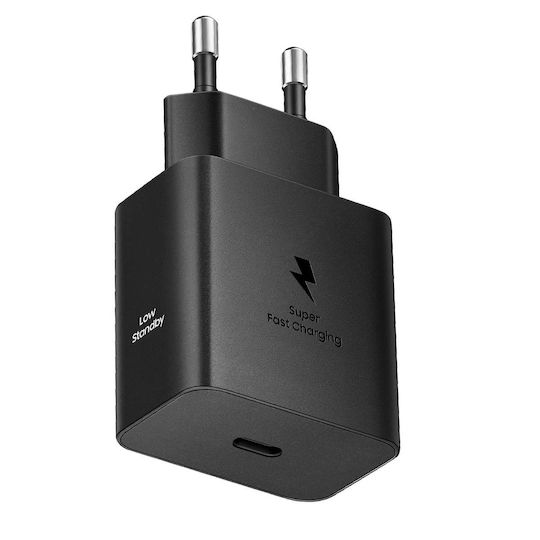 Samsung Φορτιστής Χωρίς Καλώδιο GaN με Θύρα USB-C 60W Power Delivery Μαύρος (EP-T6010N)