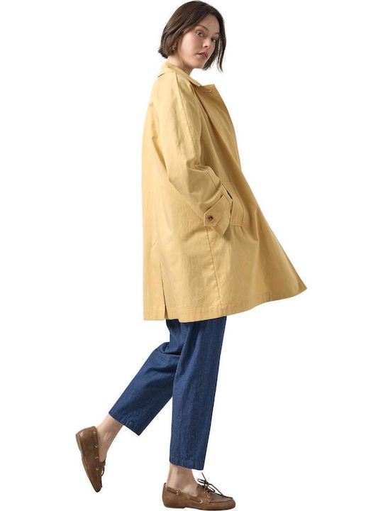 Γυναικεία Κίτρινη Καμπαρντίνα Oversized