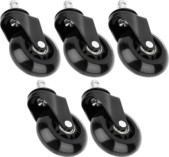 Vilde Metallic Furniture Wheel with Wheels 6.3x6.3cm 5 Pieces