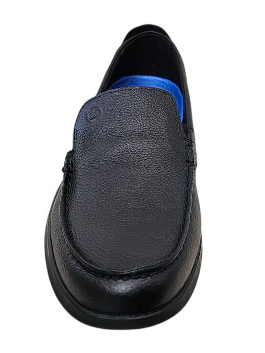 Step Men's Leather Moccasins Black